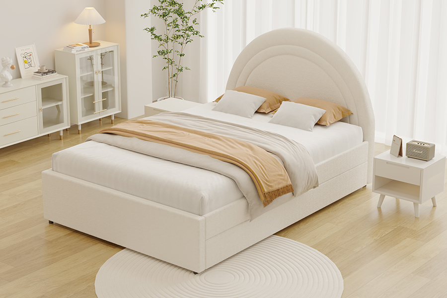 4542 Trundle Bunk Polstret buet opbevaringsseng stel