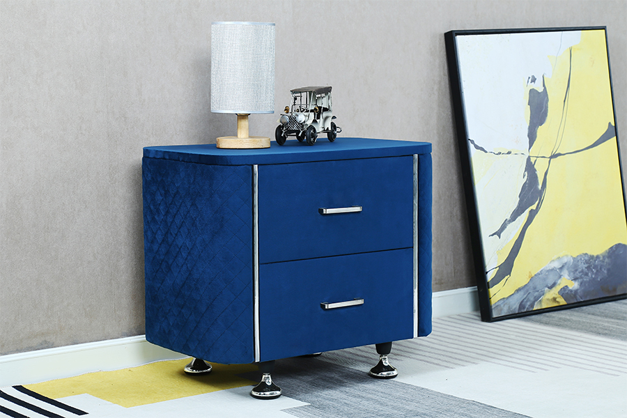 WSS954 Diamond Velvet Natbord/ Sengebord