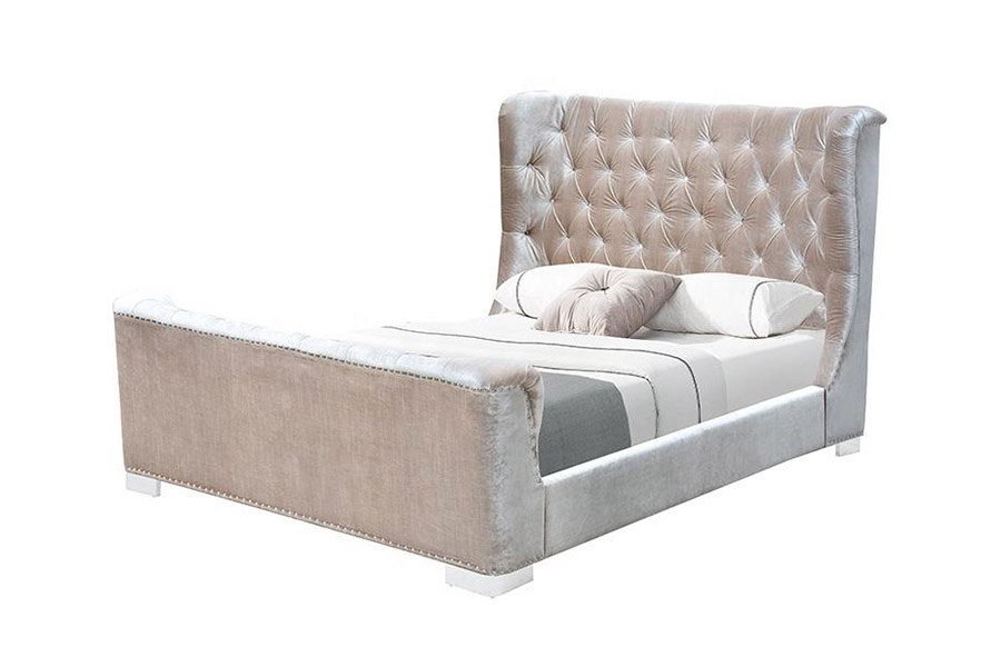 1413 Modern Design Polstret Platform Polstret Seng