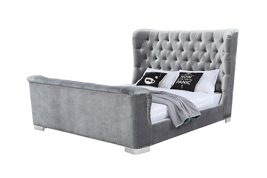 1413 Modern Design Polstret Platform Polstret Seng
