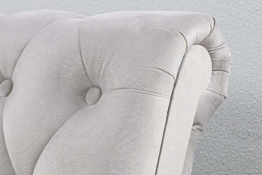 1563 Klassisk Sliver Sleigh Bed Polstret Seng