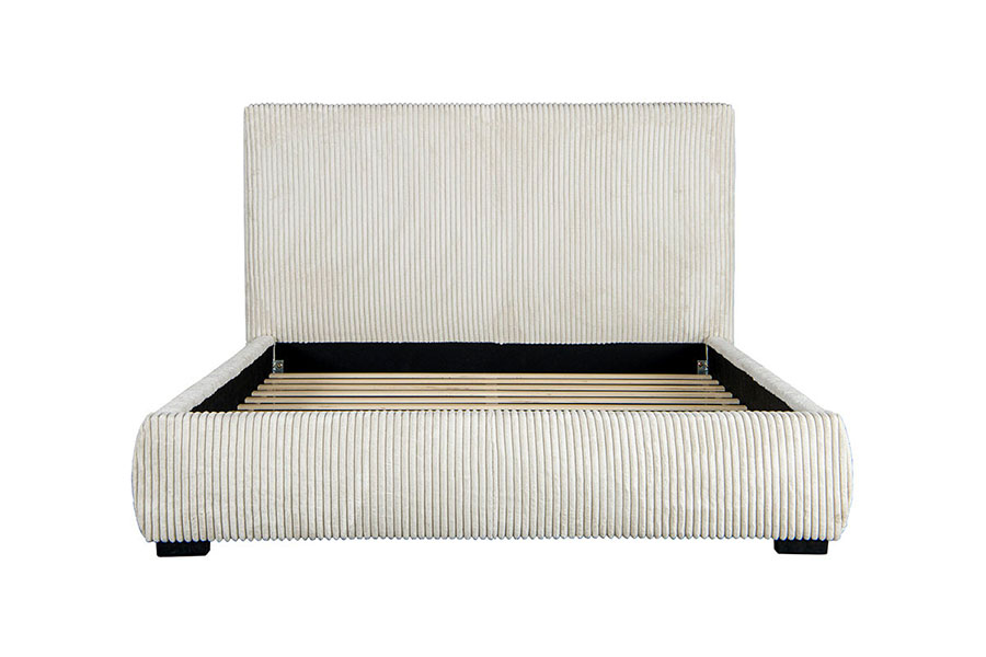 4256 Corduroy Kortfattet Sengegavl Polstret Seng