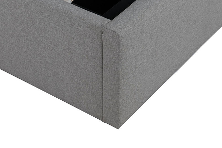 4242 Linned Stof Lift-Up Opbevaring Polstret Sengeramme
