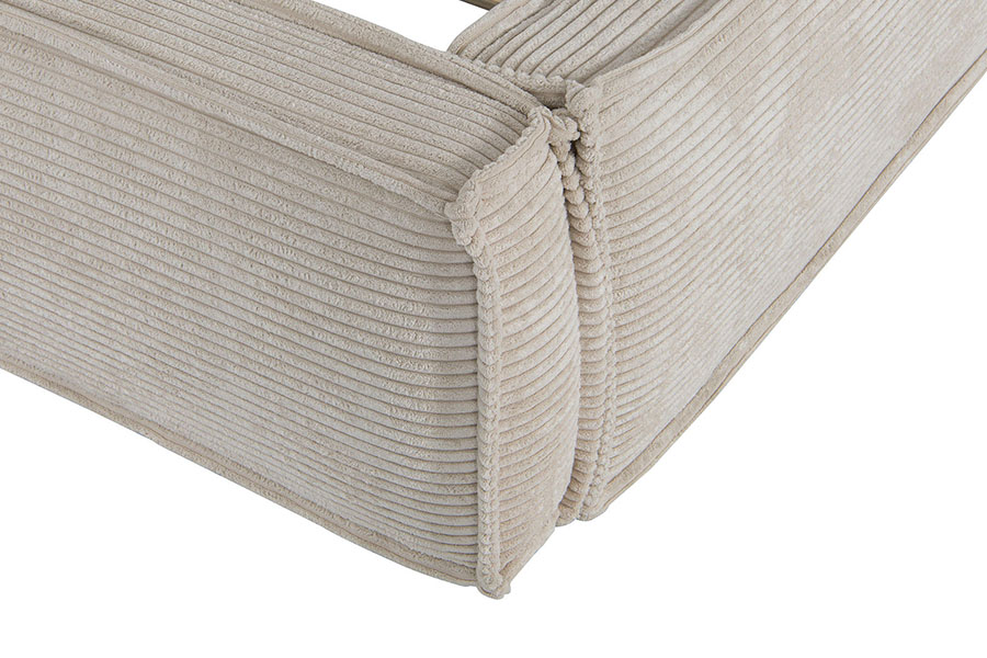 4213 fløjlsstof Tofu-design polstret seng
