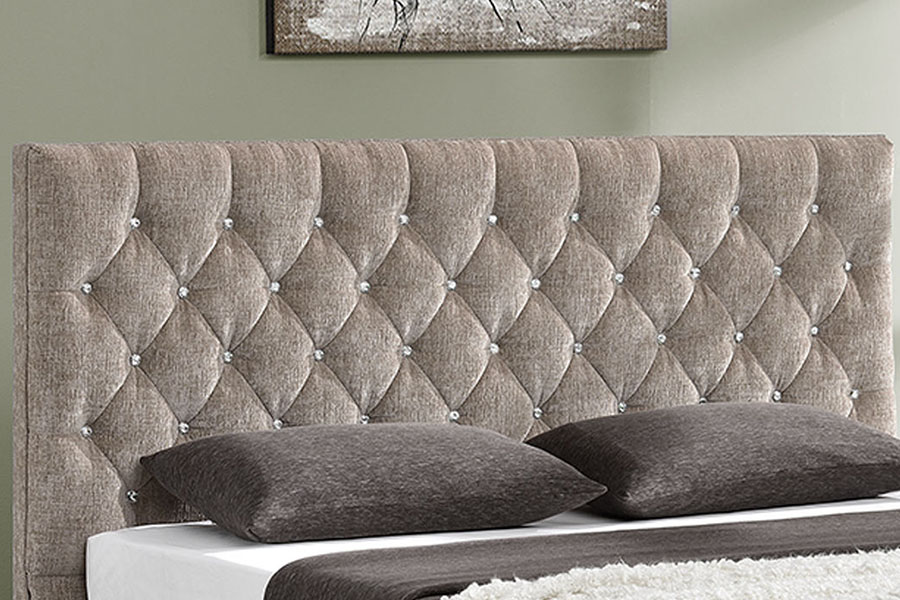 1151G Luxury Velvet Lift King Opbevaring Tuftet Sengeramme