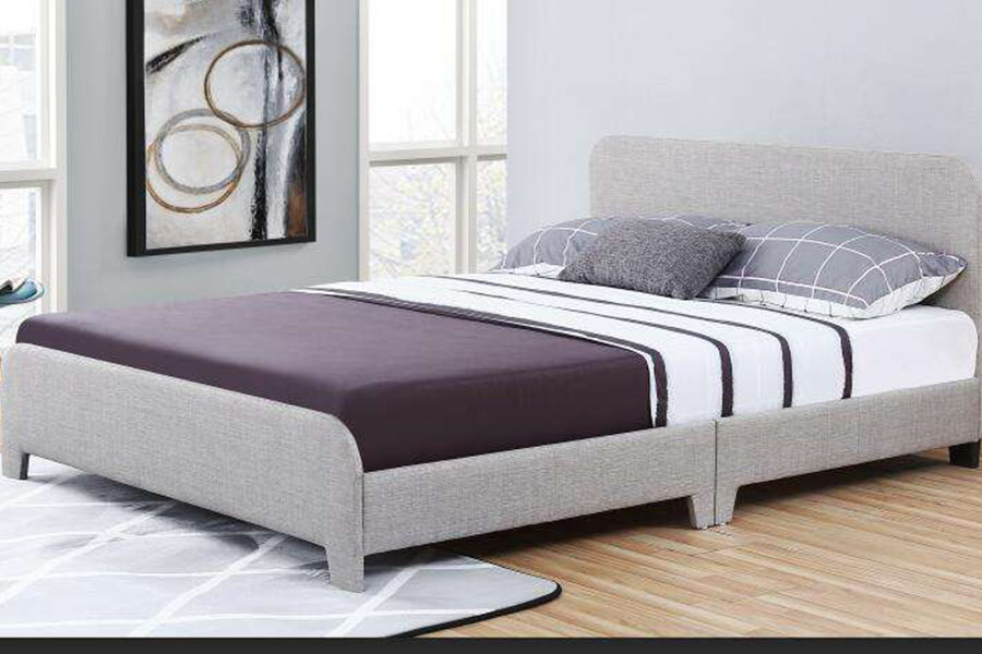 1142-3 Moderne Linned Stof One-Box Pakke Polstret Seng
