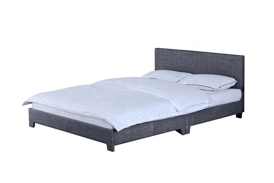 1142-2 American Style Linned Stof Træ Queen Bed ramme