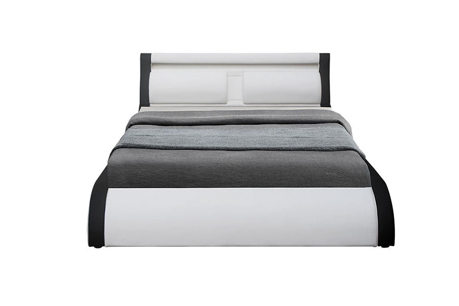 1175-1G Pude Soft LED Gas Lift Ottoman PU Læder Seng