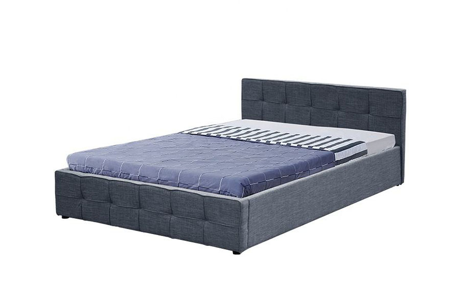 1295G panel-sengegavl stof dronning polstret osmannisk opbevaringsseng ramme